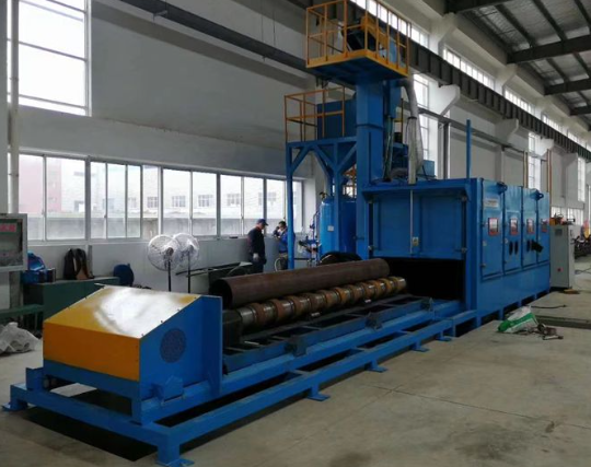 琼中喷砂机在管道除锈中的现场施工应用